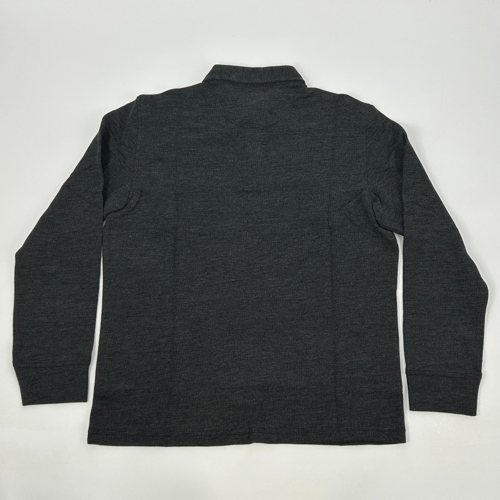 UNTUCKit Zingaro Shirt Men Medium Charcoal Gray Long Sleeve Button Down Polo NEW - Picture 5 of 11
